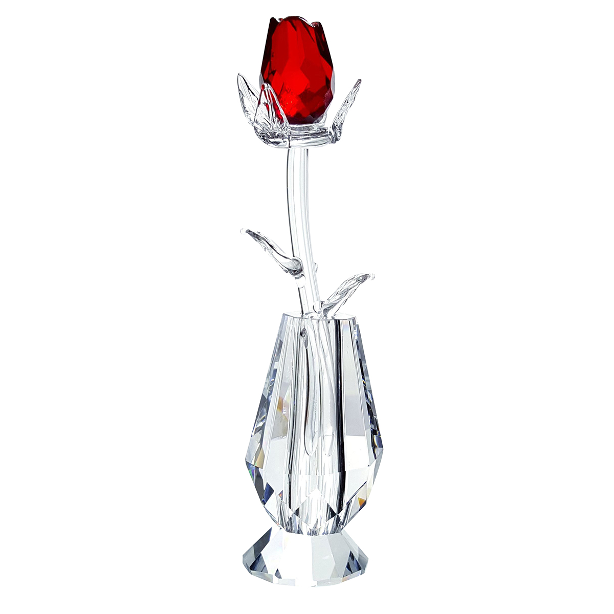 (image for) Crystal Red Rose in Vase in Blue Velvet Box TEXT_CLOSE_WINDOW