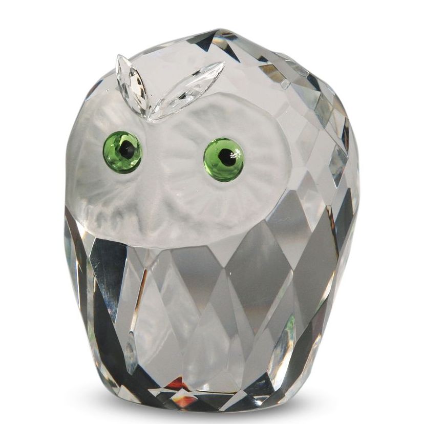 (image for) Crystal Large Owl Head Figurine By Crystal Florida TEXT_CLOSE_WINDOW